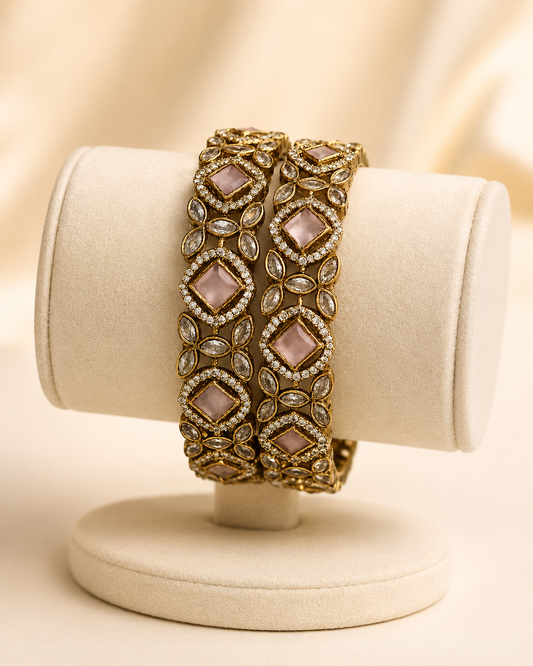 Vintage Victorian Kundan Kada