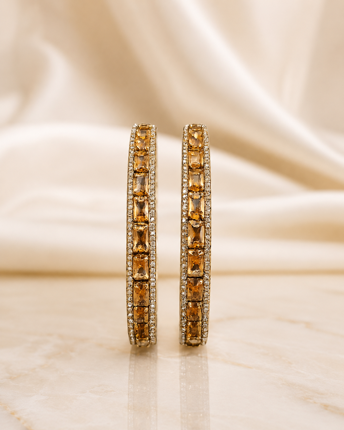 Golden Spark Bangles