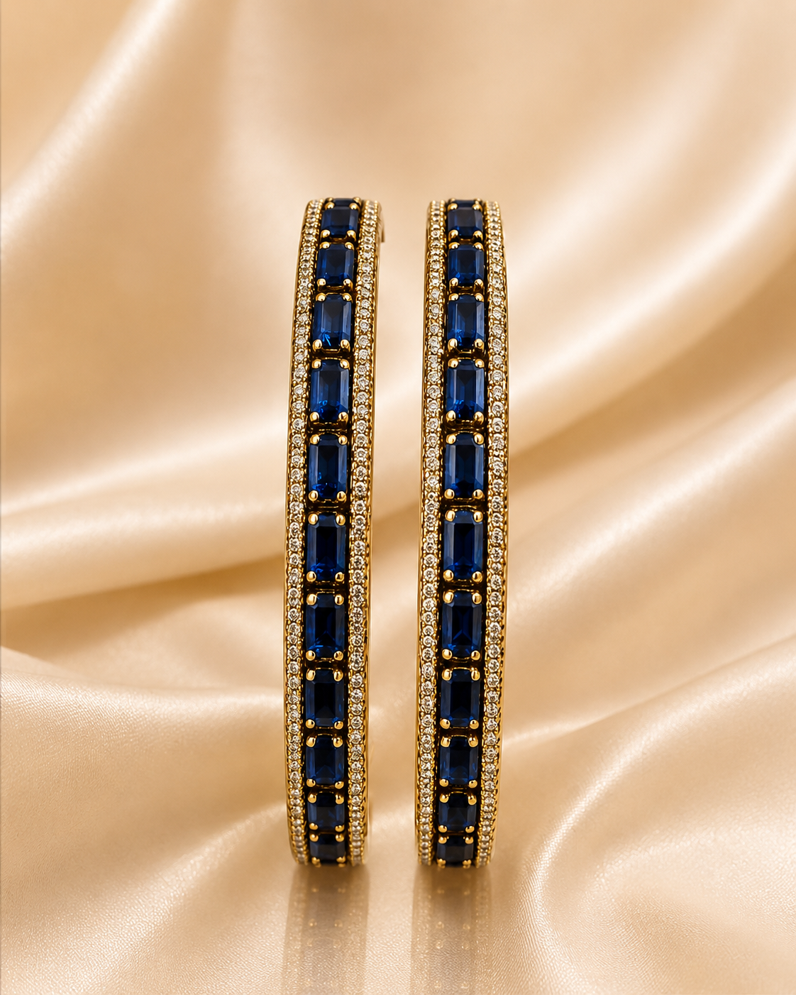 Royal Blue Elegance Bangles