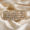 Warm Gold Majestic Bangles