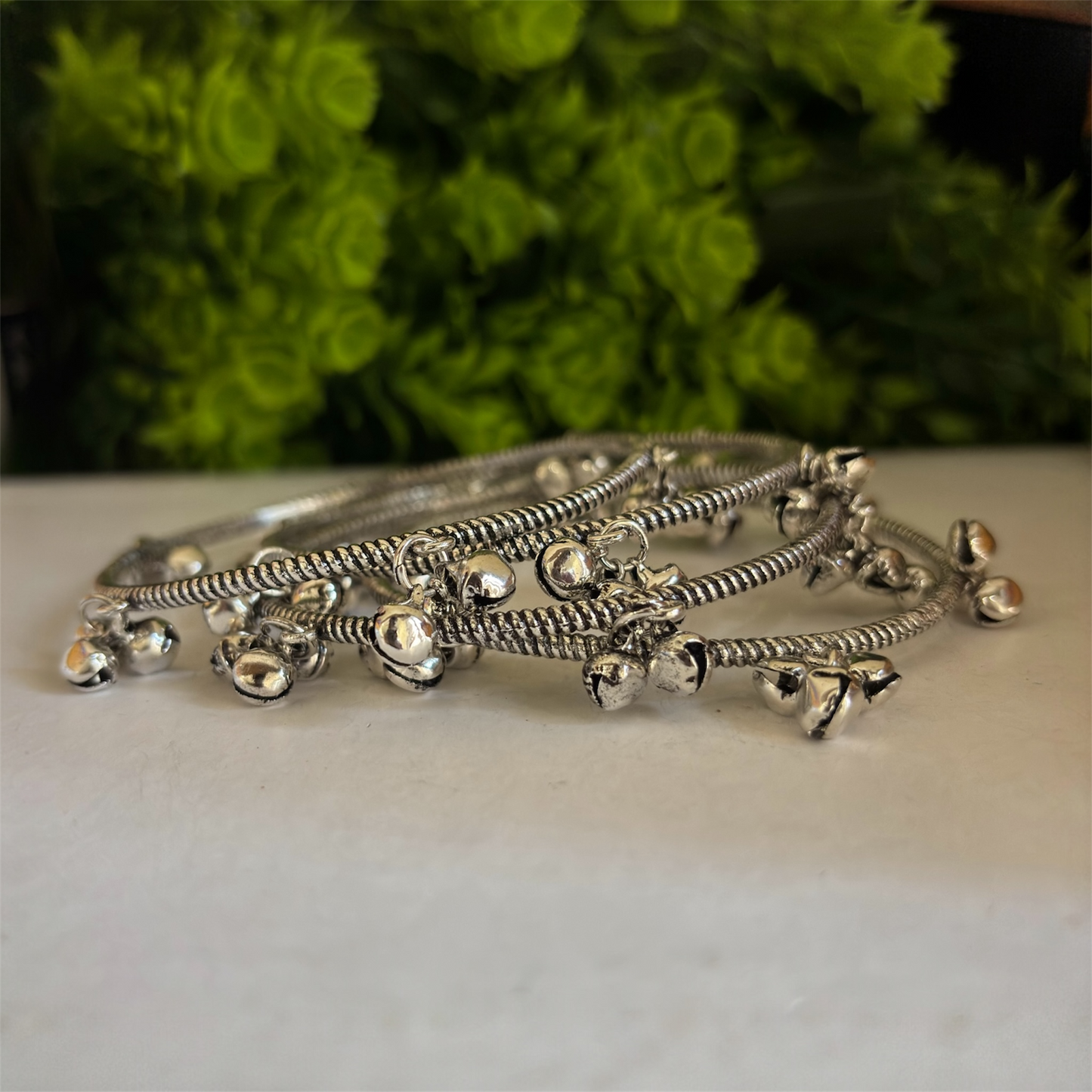 Ghungroo Bangles - Silver