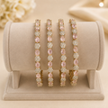 Premium Pink Floral Bangles