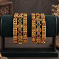 Antique Peacock Design Ruby Green Set