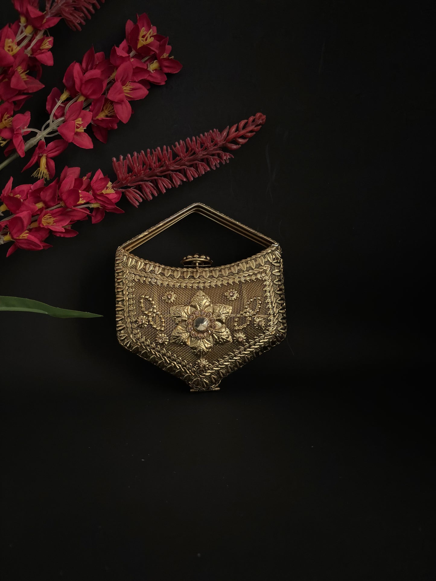 Royal Golden Statement Clutch