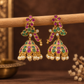 Mayura Rani Stone Jhumkas