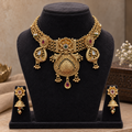Antique Gold Grand Bridal Necklace Set