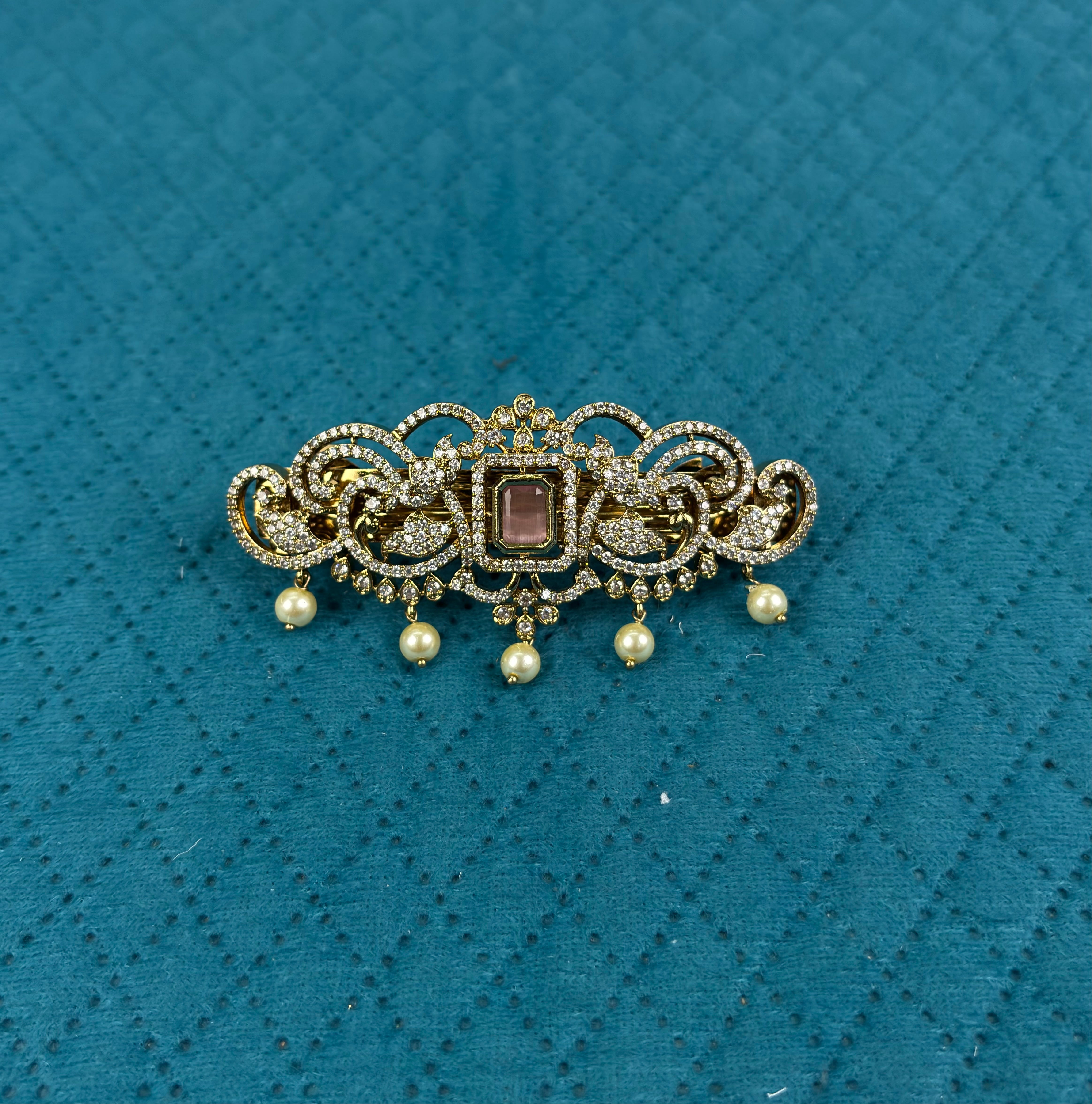 The Victorian Rose Barrette