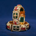 Royal Emerald and Ruby Kundan Kada