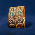 Vintage Jadau Floral Motif Kada