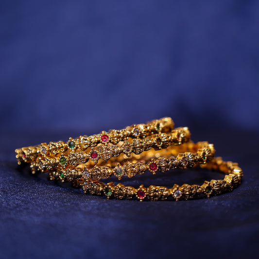 Antique Kemp Stone Slim Bangles