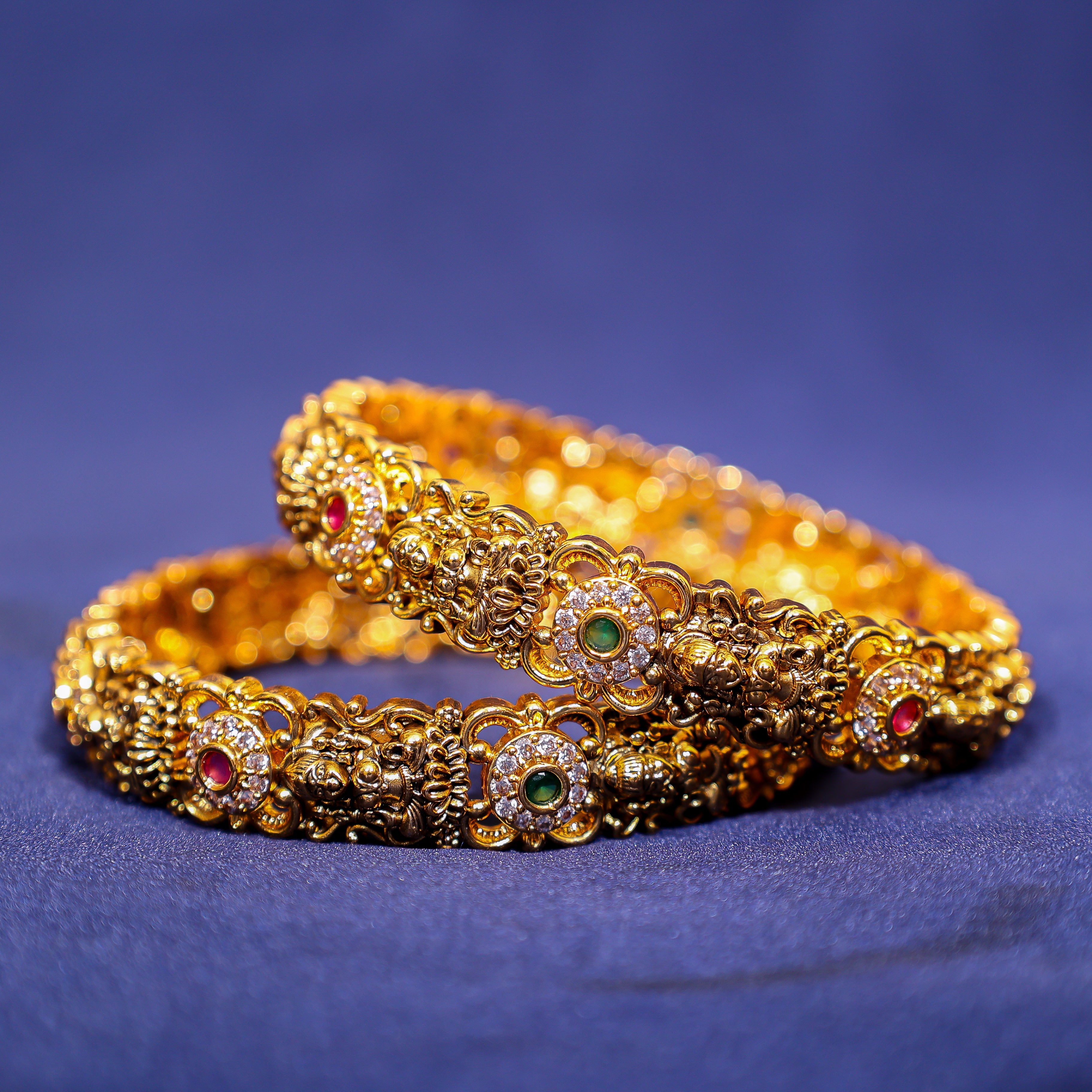 Antique Nakshi Lakshmi Kada Set