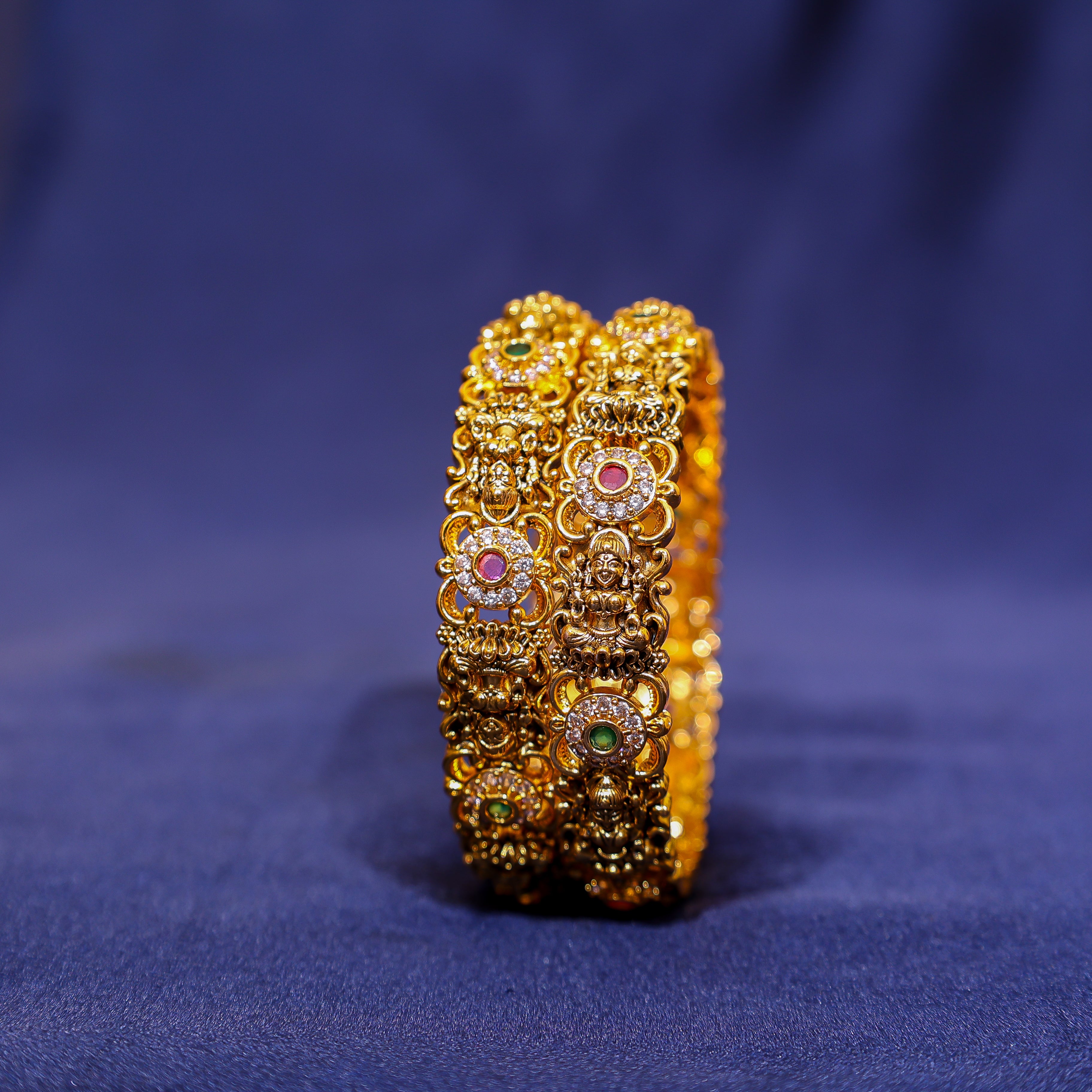 Antique Nakshi Lakshmi Kada Set