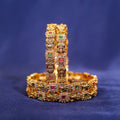 Antique Lakshmi Square Kemp Bangle Set