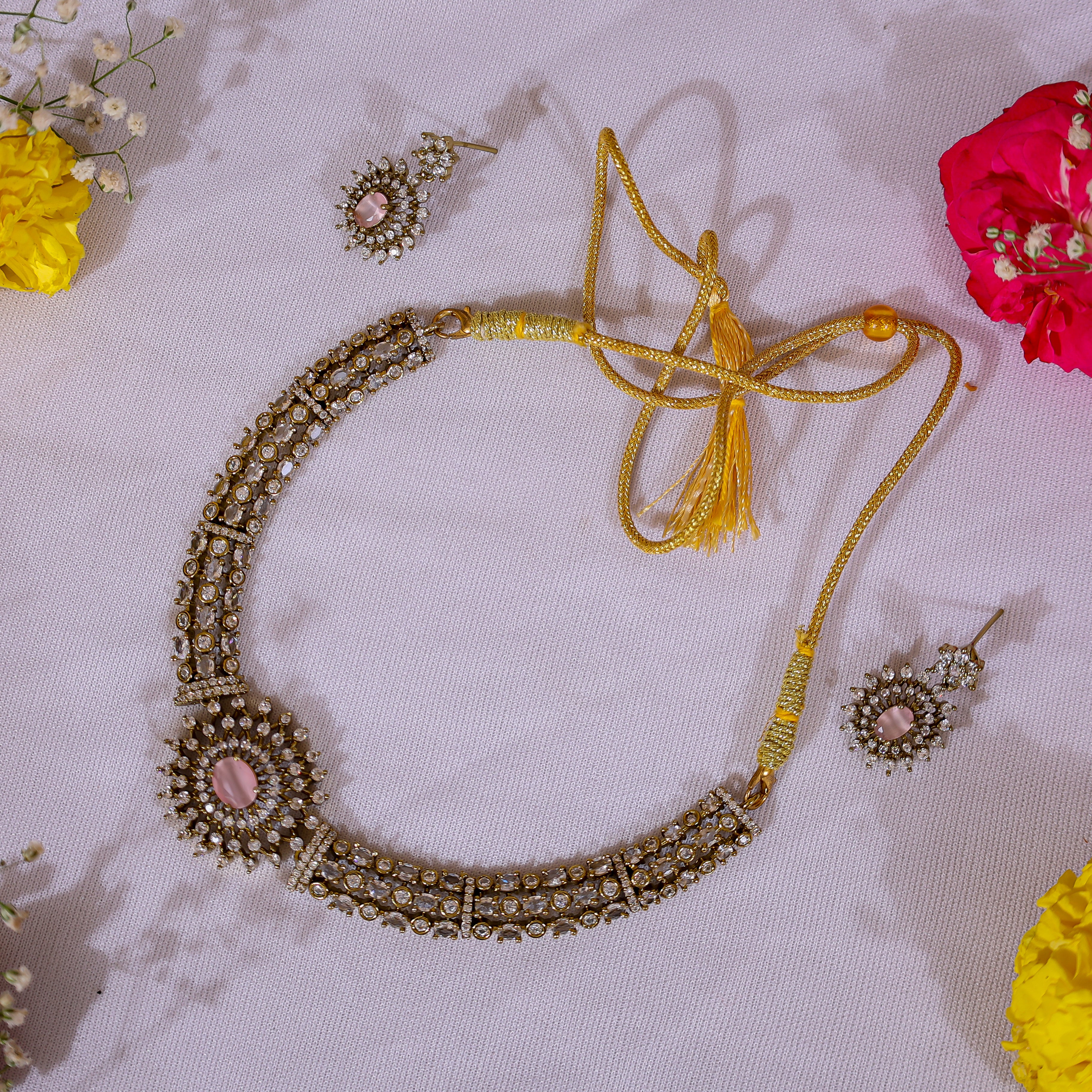 Maharani Rose Polki Set
