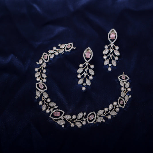 Diamond Leaf Pink Set