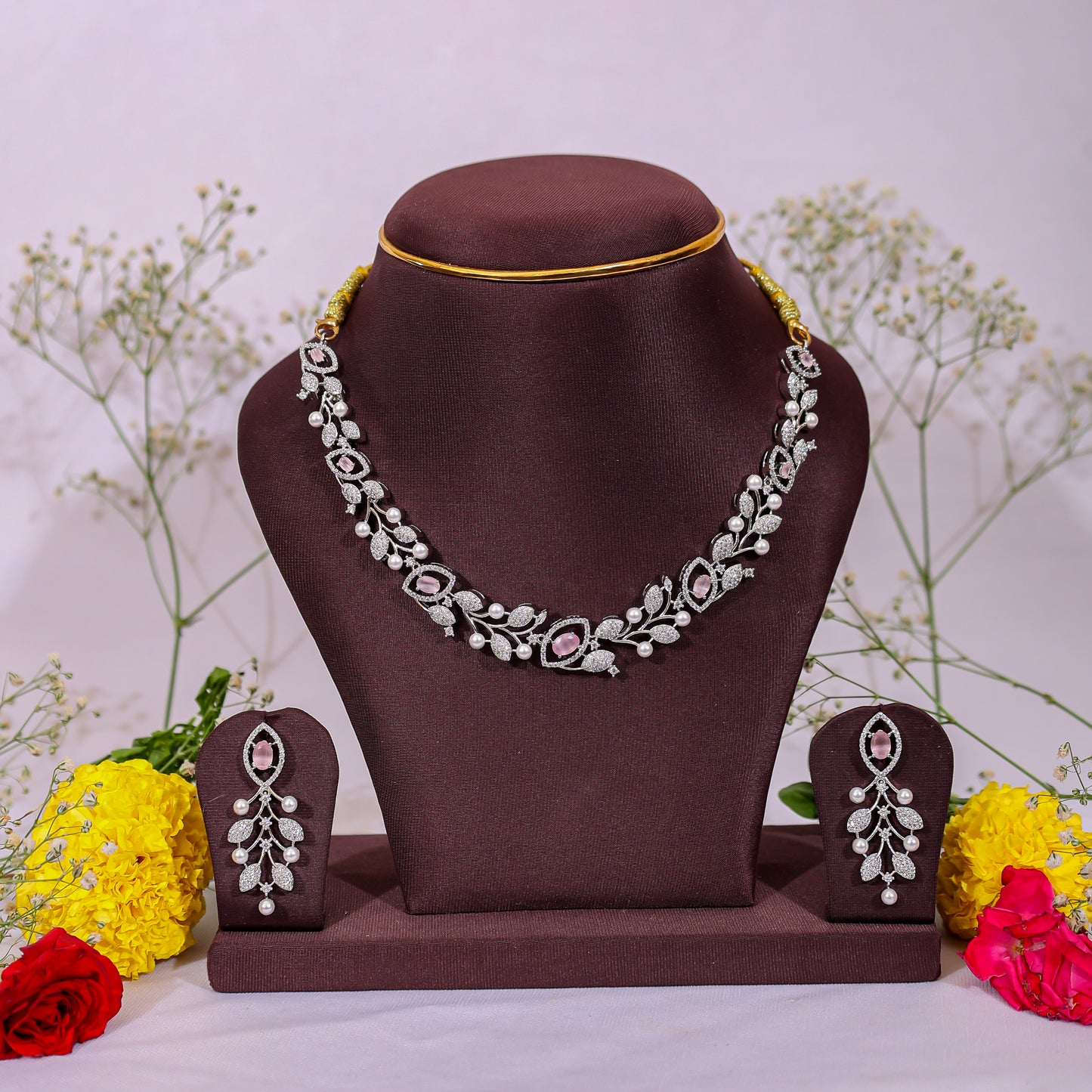Diamond Leaf Pink Set