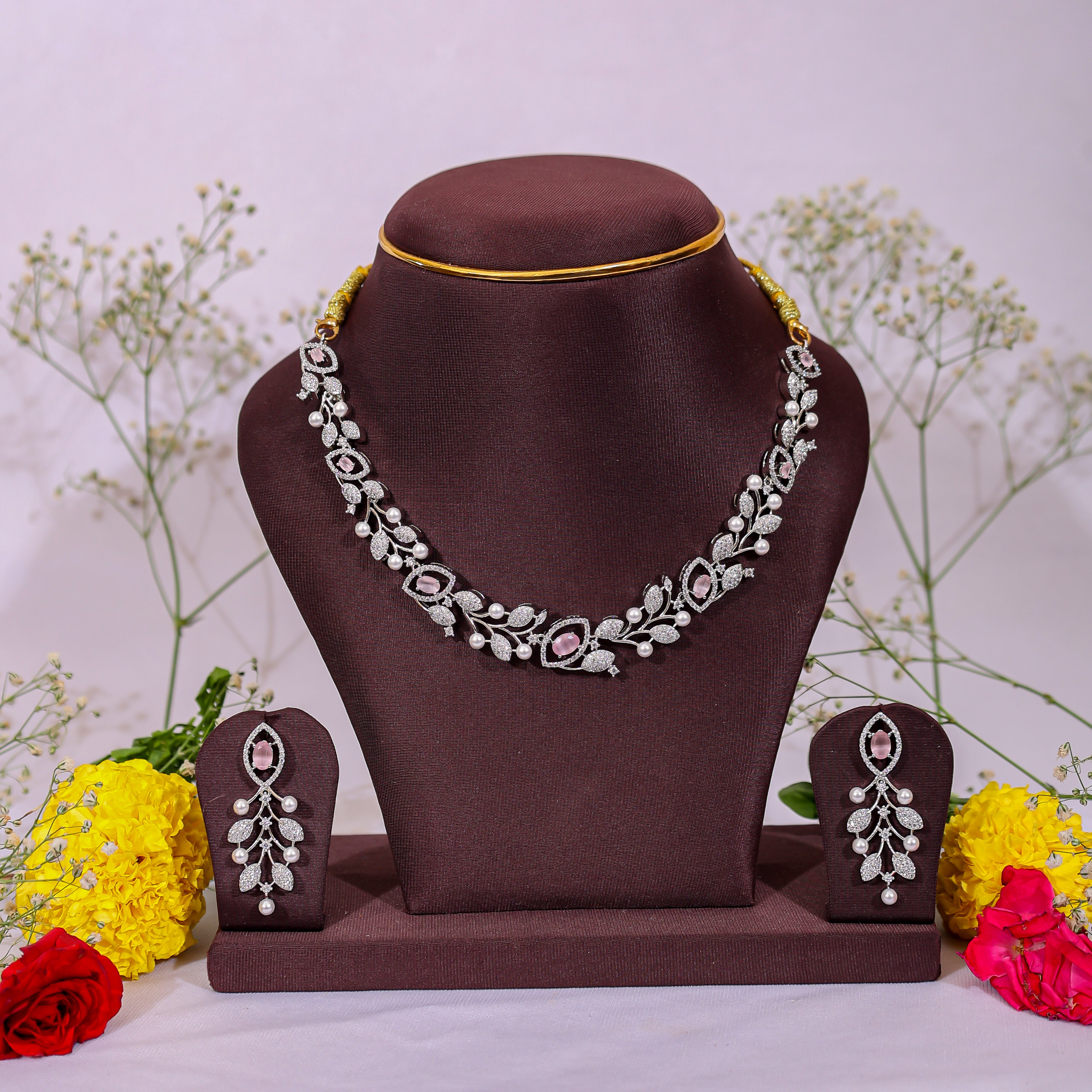 Diamond Leaf Pink Set