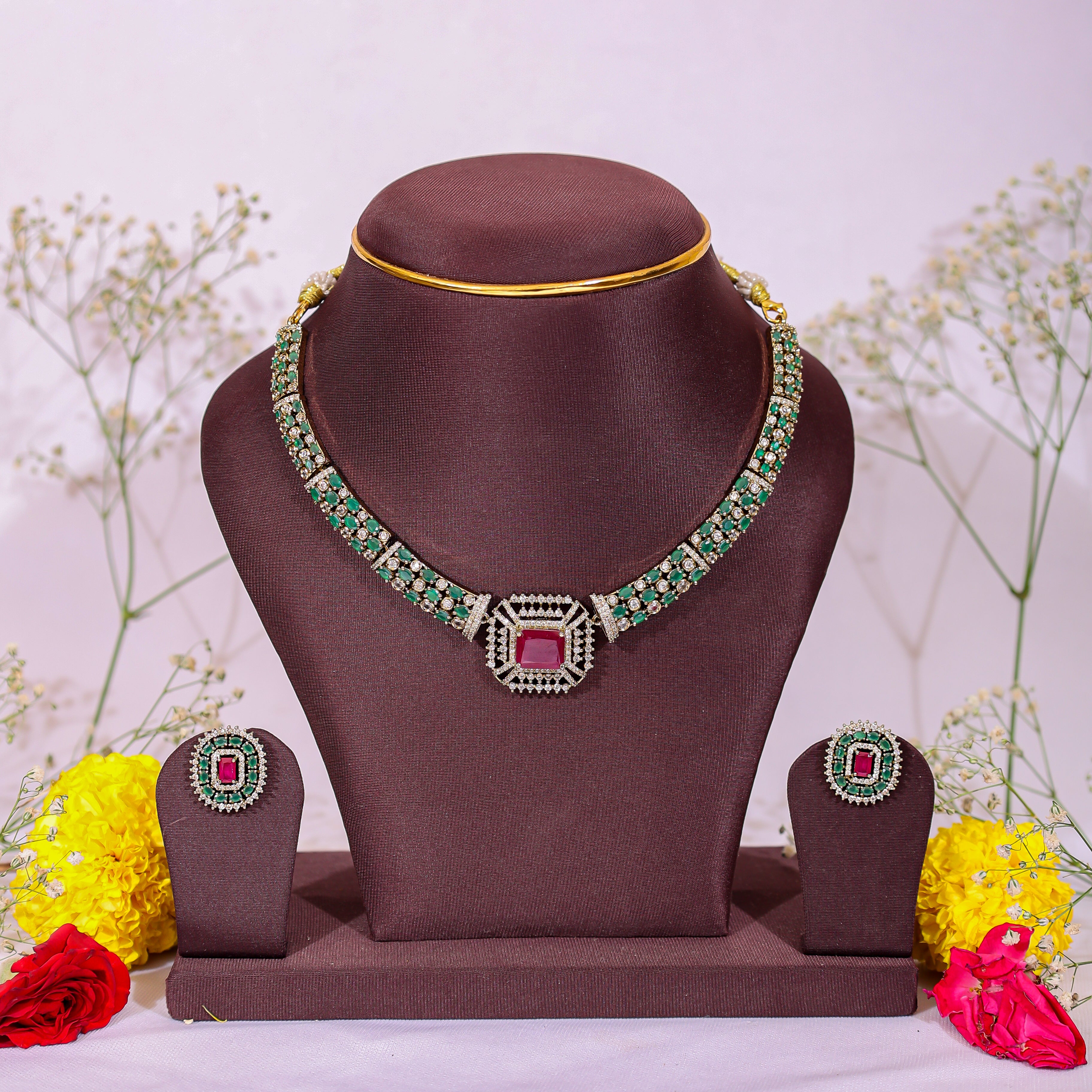 Mayura Green Choker