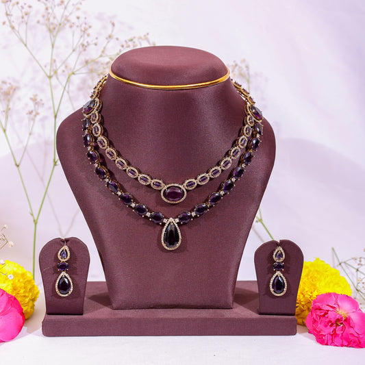 The Midnight Amethyst Double-Layer Set