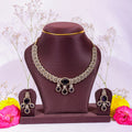 Royal Purple Teardrop American Diamond Set