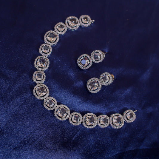 Radiant Cushion-Cut Diamond Ensemble