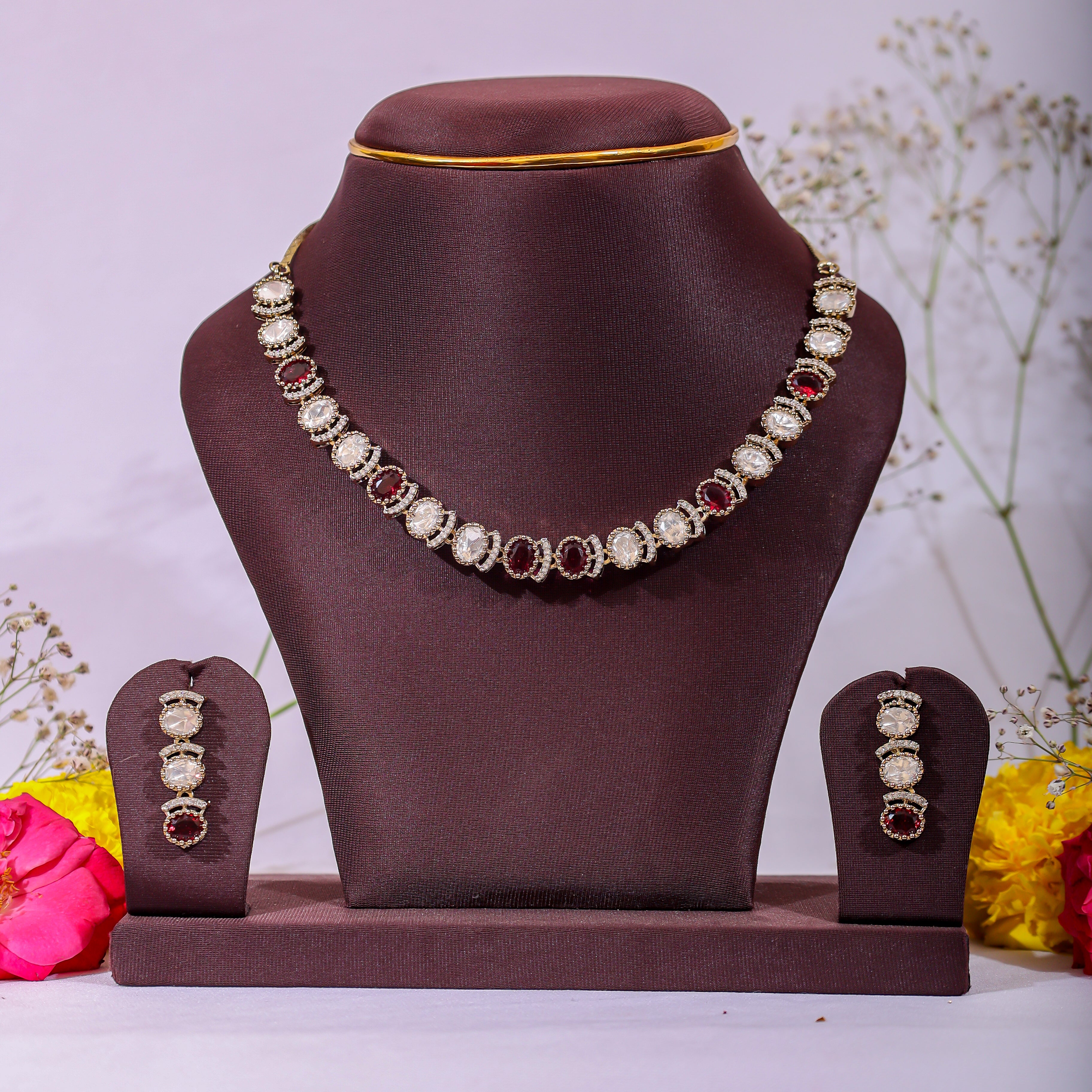 The Ruby Victorian Choker Set