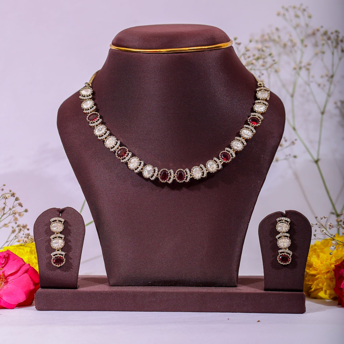 The Ruby Victorian Choker Set