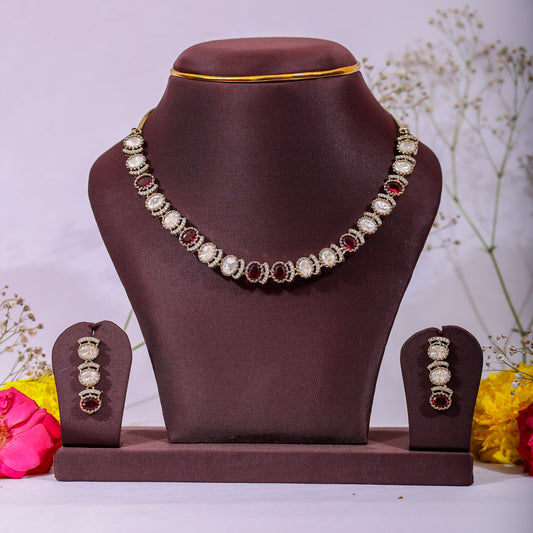 The Ruby Victorian Choker Set