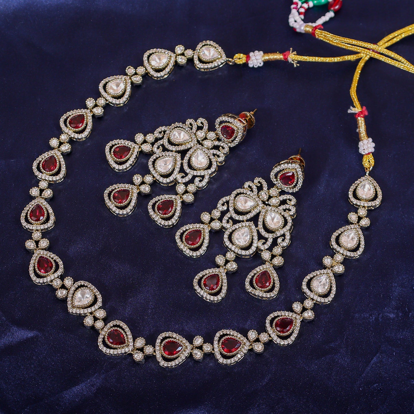 Ruby Royale Heritage Necklace & Earrings