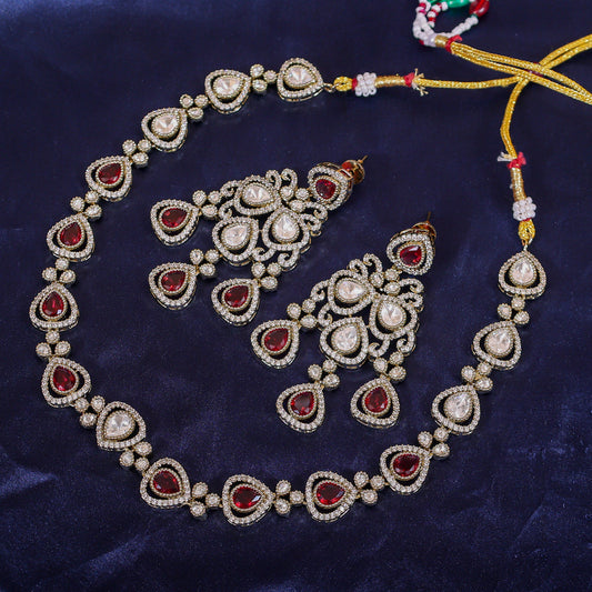 Ruby Royale Heritage Necklace & Earrings