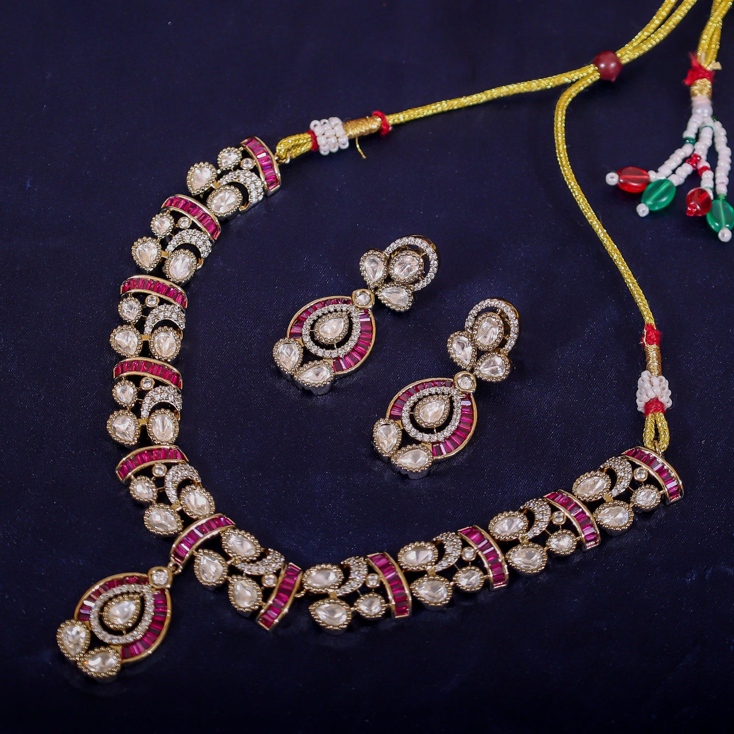 Gulabi Polki Choker Suite