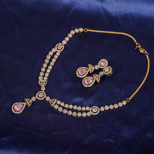 Blush Harmony Necklace & Earrings