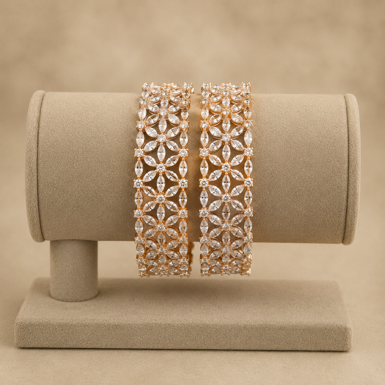 Rose Gold AD Kada