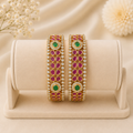 Royal Ruby & Emerald Premium Bangles