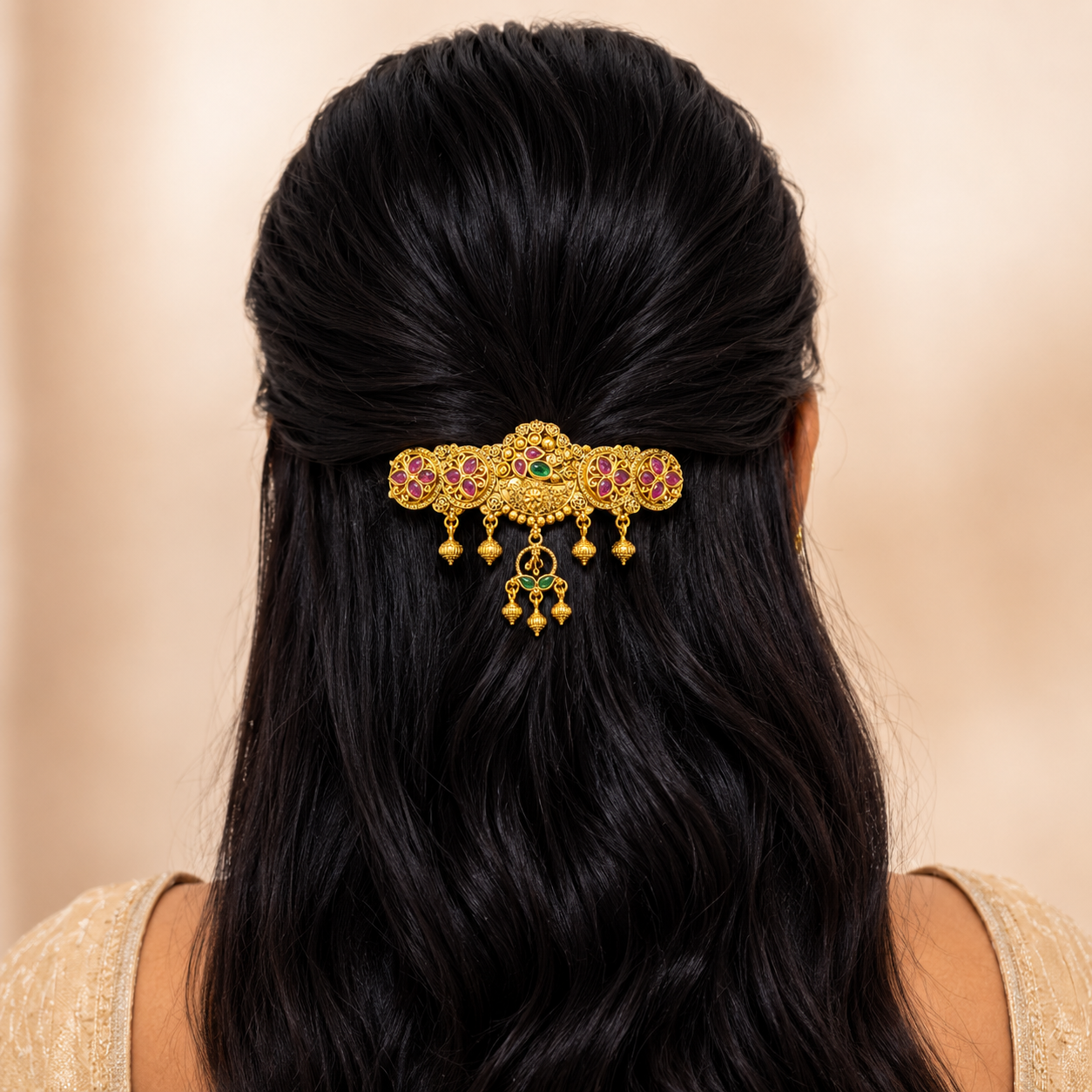 Maharani Kemp Antique Hair Centre Clip
