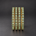 Mint Aura Tennis Bangles