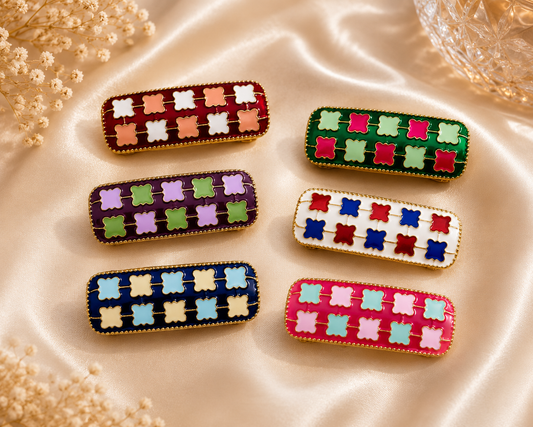 Pretty Flower Design Saree Pins – 6 Pcs