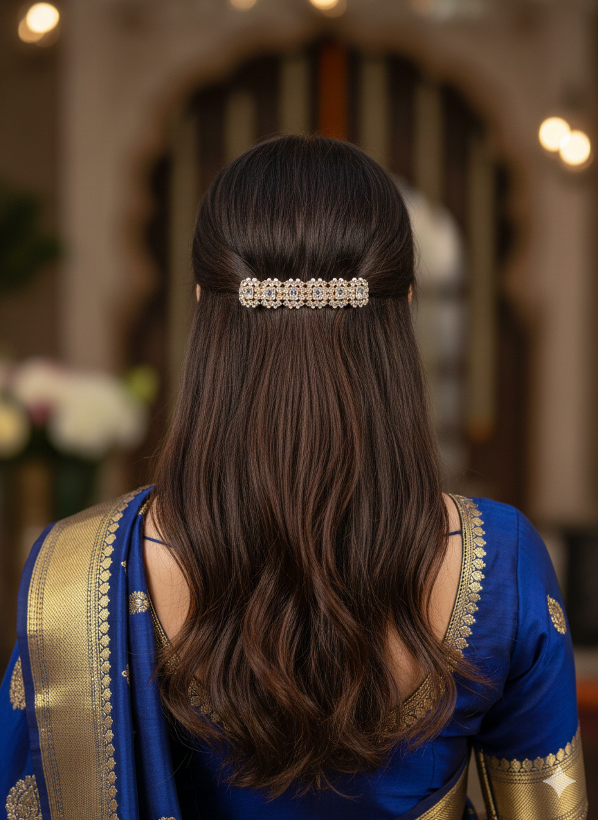 Vintage-Style French Barrette Hair Clip