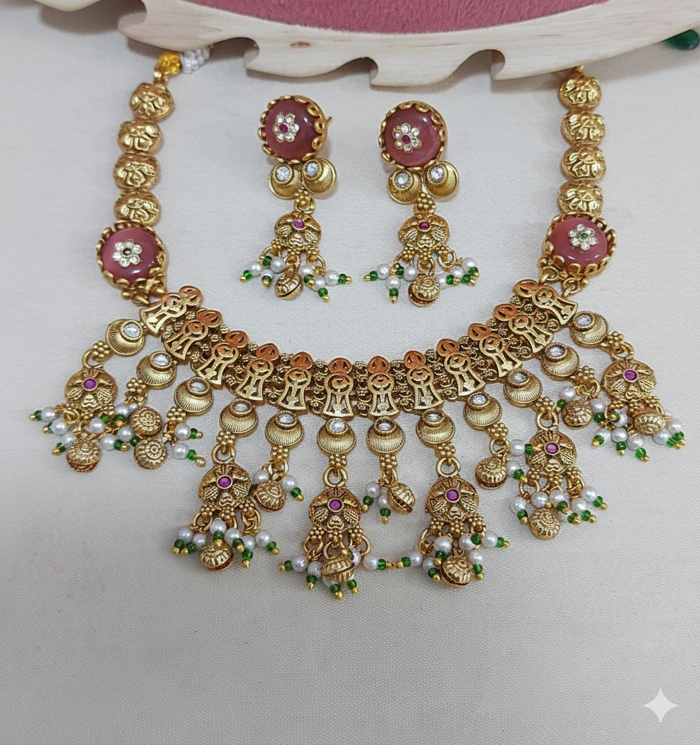 The Gulabi Heritage Choker Set