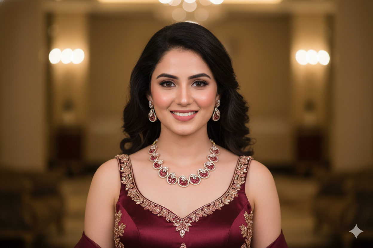 The Garnet Gemstone Heritage Choker Set