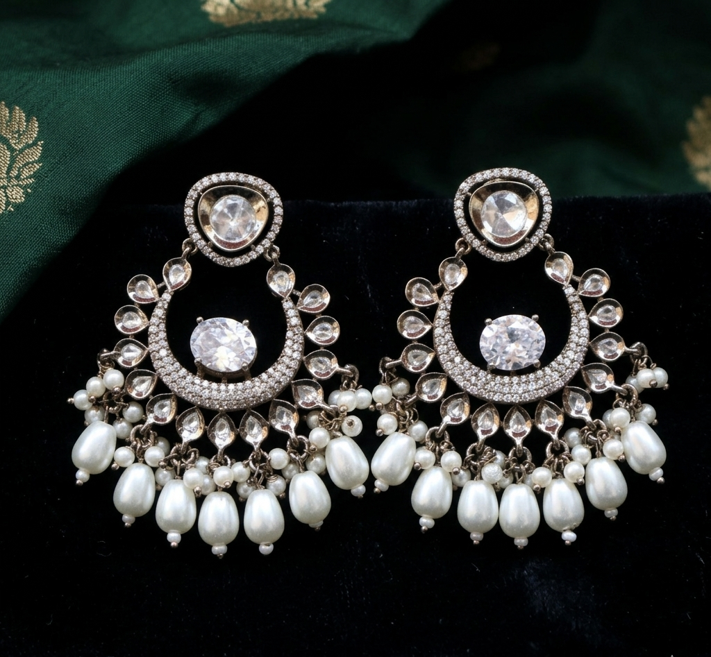 The Chandbali Pearl Grace
