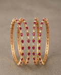 The Aadrika Red AD Bangle Set