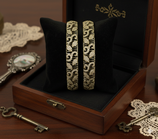 he Vintage Scroll Bangles