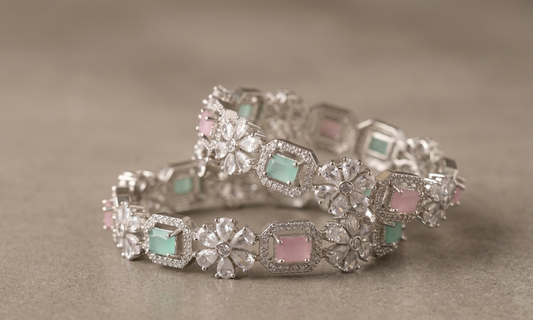 The Avani Pastel Blossom Kada Pair