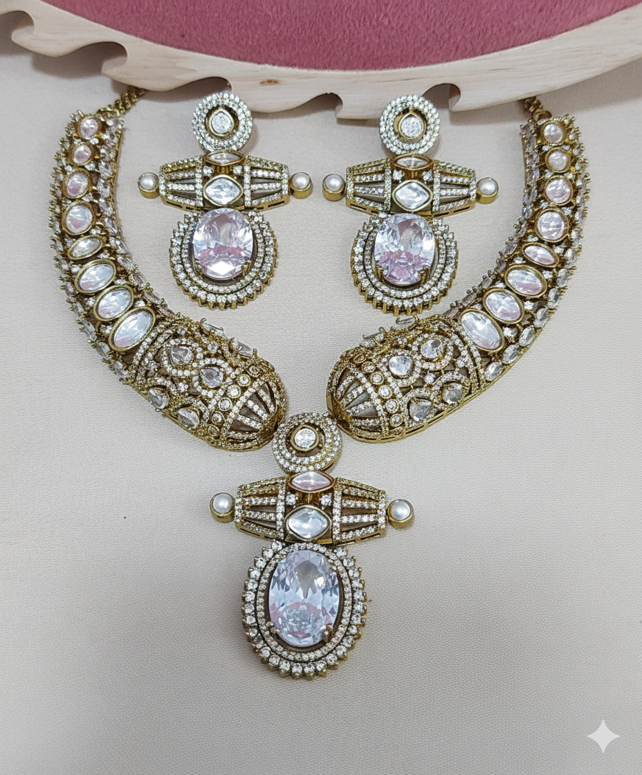 Imperial Polki-Style Bridal Ensemble