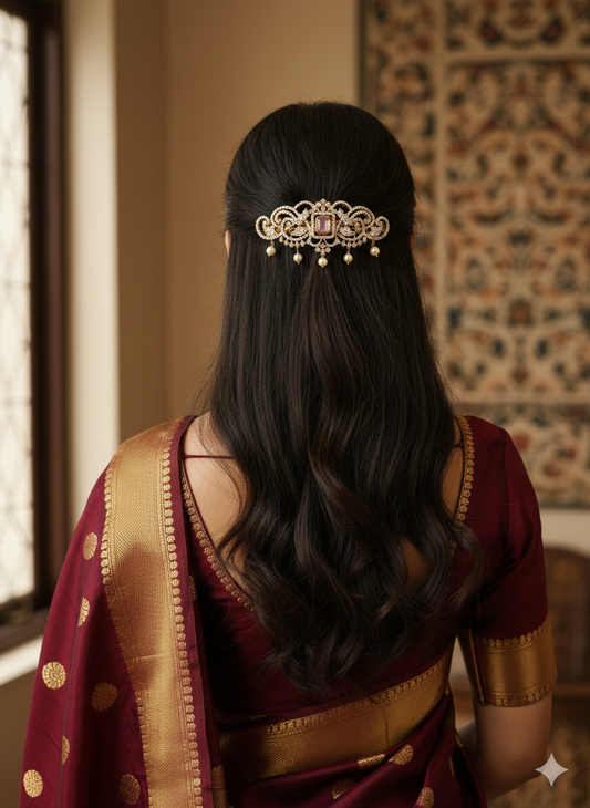 The Victorian Rose Barrette