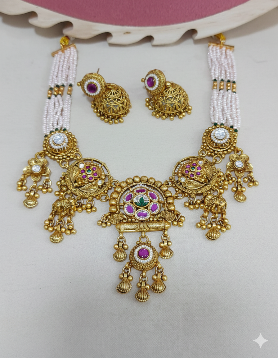 Antique Maharani Pearl Choker