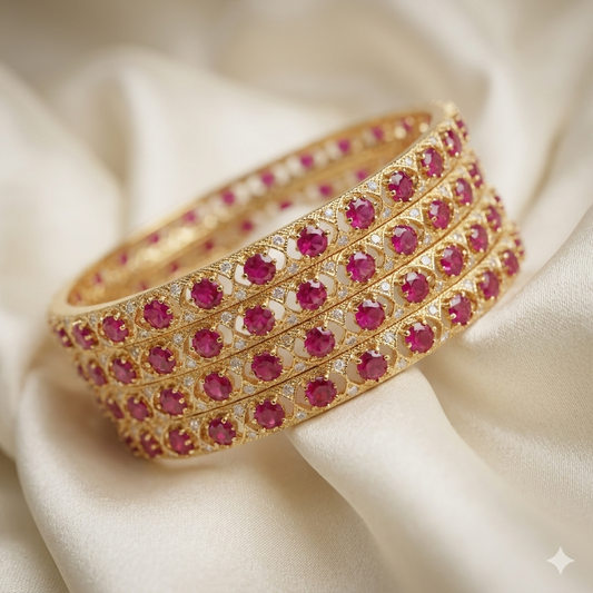 Royal Rose Radiance Bangles