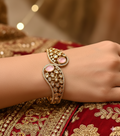 Aurora Pink Kundan Cuff