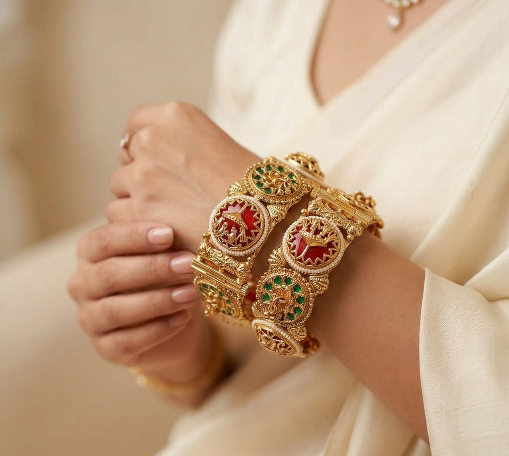 Royal Kundan Heritage Gaja Kada